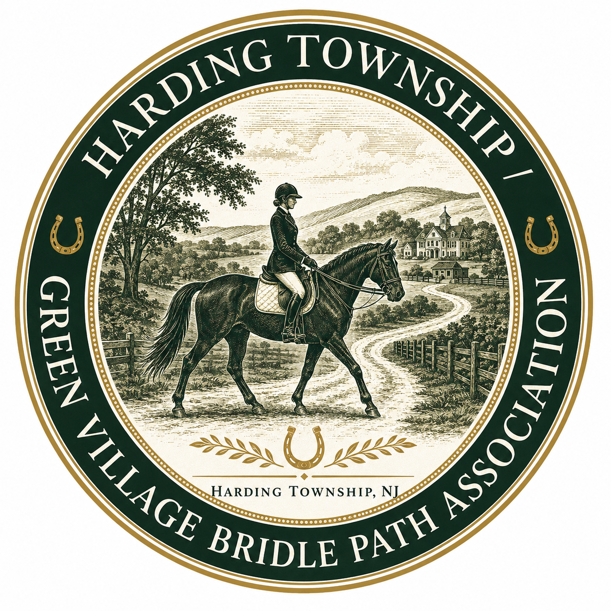 Harding Township / Green Village Bridle Path Association logo